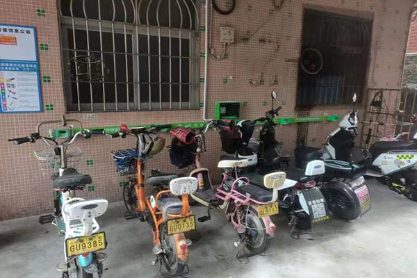 深圳橫崗 電動自行車充電樁安裝案例
